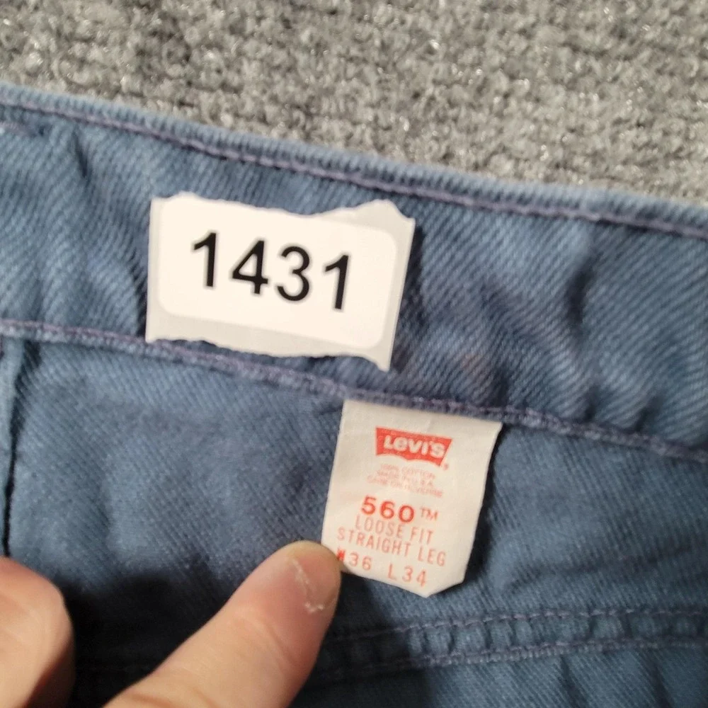 Vintage Levis 560 Jeans Mens 36x34 Loose Straight Orange Tab Made USA‎ 90s Y2k